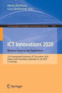 ICT Innovations 2020. Machine Learning and Applications