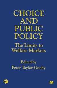 Choice and Public Policy