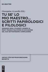 Tu Se' Lo Mio Maestro... Scritti Papirologici E Filologici