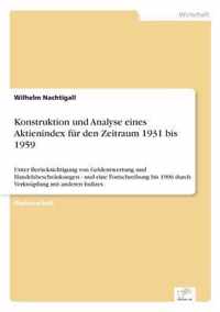 Konstruktion und Analyse eines Aktienindex fur den Zeitraum 1931 bis 1959