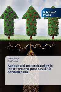 Agricultural research policy in india