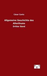 Allgemeine Geschichte des Alterthums