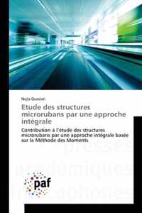 Etude des structures microrubans par une approche integrale