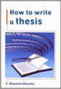 How to Write a Thesis