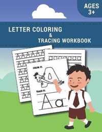 Letter Tracing And Coloring Book