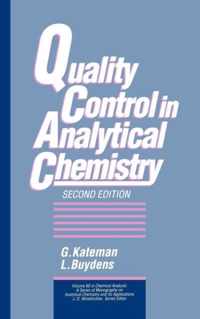 Quality Control In Analytical Chemistry