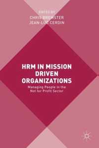 HRM in Mission Driven Organizations