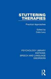 Stuttering Therapies