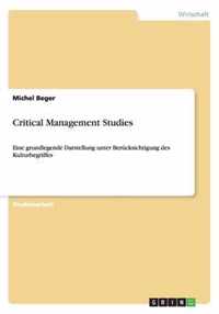 Critical Management Studies