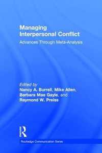 Managing Interpersonal Conflict