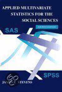 Applied Multivariate Statistics For The Social Sciences