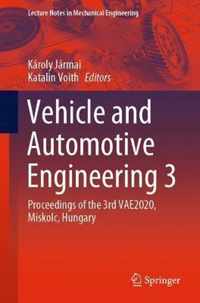 Vehicle and Automotive Engineering 3