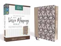 NIV, Verse Mapping Bible, Leathersoft, Navy Floral, Comfort Print