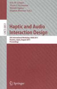 Haptic and Audio Interaction Design