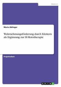 Wahrnehmungsfoerderung durch Klettern als Erganzung zur SI-Mototherapie