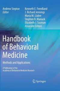 Handbook of Behavioral Medicine