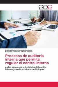 Procesos de auditoria interna que permita regular el control interno