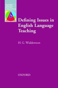 Defining Issues In English Language Teaching