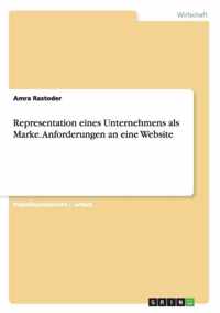 Representation eines Unternehmens als Marke. Anforderungen an eine Website