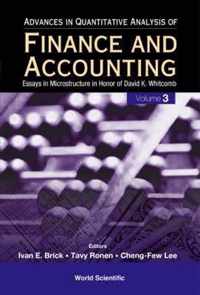 Advances In Quantitative Analysis Of Finance And Accounting (Vol. 3)