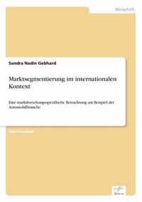 Marktsegmentierung im internationalen Kontext