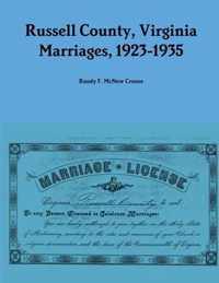 Russell County, Virginia Marriages, 1923-1935