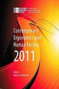 Contemporary Ergonomics and Human Factors 2011