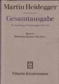 Gesamtausgabe Abt. 2 Vorlesungen Bd. 53. Hölderlins Hymne 'Der Ister'