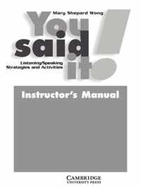 You Said It! Instructor's Manual