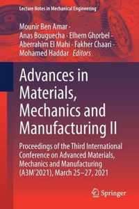 Advances in Materials, Mechanics and Manufacturing II