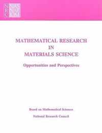 Mathematical Research in Materials Science