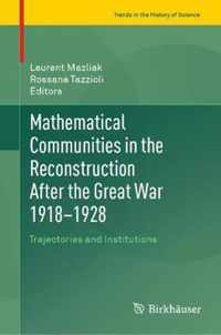 Mathematical Communities in the Reconstruction After the Great War 1918-1928