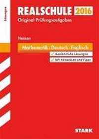 Abschlussprüfung Realschule Hessen - Mathematik, Deutsch, Englisch Lösungsheft