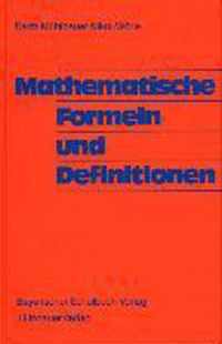 Mathematische Formeln und Definitionen