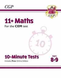 New 11+ CEM 10-Minute Tests: Maths - Ages 8-9 (with Online Edition)