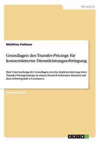 Grundlagen des Transfer-Pricings fur konzerninterne Dienstleistungserbringung