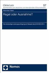 Regel Oder Ausnahme? - Die Einstweilige Leistungsverfugung Am Beispiel Des 83 Eeg 2014