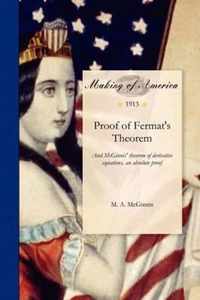 Proof of Fermat's Theorem