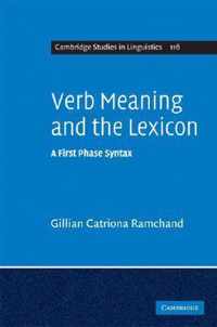 Verb Meaning and the Lexicon