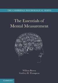 The Essentials of Mental Measurement