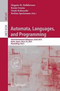 Automata Languages and Programming