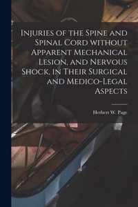 Injuries of the Spine and Spinal Cord Without Apparent Mechanical Lesion, and Nervous Shock, in Their Surgical and Medico-legal Aspects