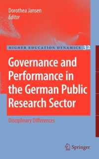 Governance and Performance in the German Public Research Sector