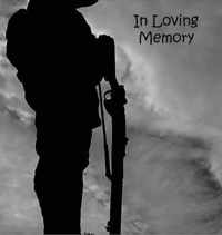 Soldier at War, Fighting, Hero, In Loving Memory Funeral Guest Book, Wake, Loss, Memorial Service, Love, Condolence Book, Funeral Home, Combat, Church, Thoughts, Battle and In Memory Guest Book (Hardback)