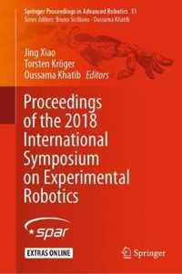 Proceedings of the 2018 International Symposium on Experimental Robotics