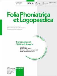 Transcription of Children's Speech: Special Topic Issue