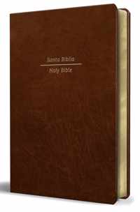 Biblia Bilingue Reina Valera 1960/ESV Tamano grande piel marron / Bilingual Bibl e RVR 1960/English Standard Large Size Large Print Leather