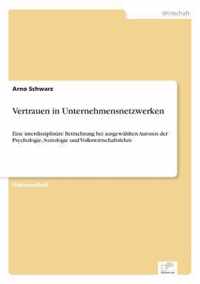 Vertrauen in Unternehmensnetzwerken