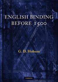 English Binding Before 1500