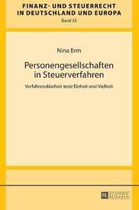 Personengesellschaften in Steuerverfahren